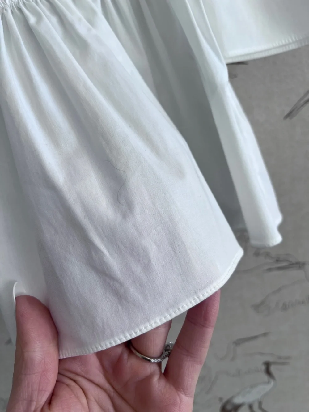 Brock collection‎ white puff sleeve peplum blouse - Picture 5 of 12